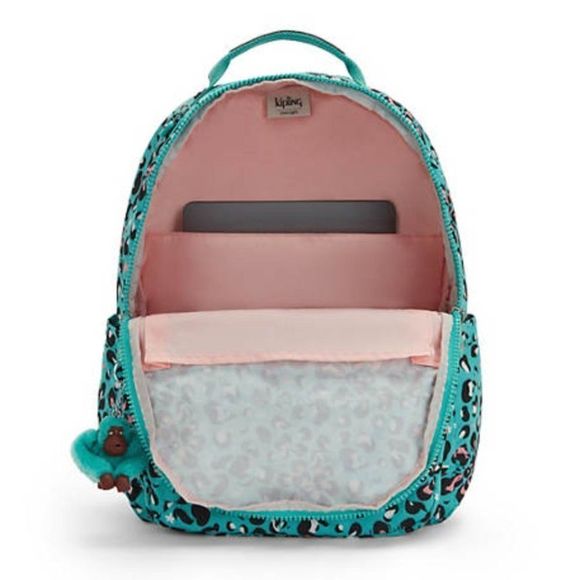 NWT Kipling Seoul Large  Printed 15" Laptop Backpack - Picture 5 of 16